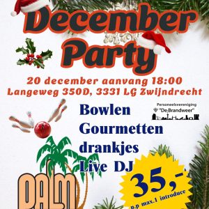 20 December - Decemberparty locatie Zwijndrecht