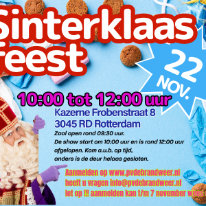 22 November - Het grote Sinterklaasfeest Frobenstraat