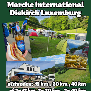 29 mei t/m 1 juni – Marche international in Diekirch Luxemburg
